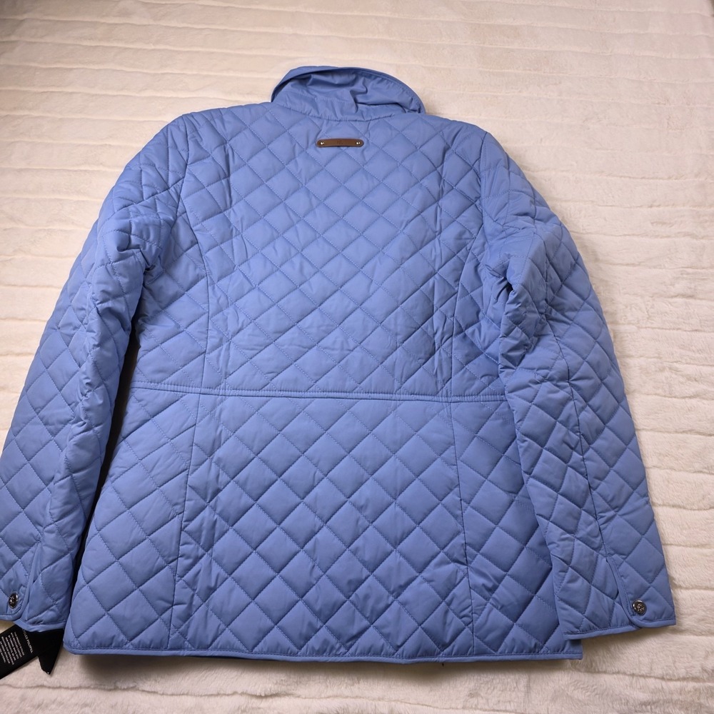 Lauren Ralph Lauren Diamond Quilted Puffer Jacket Womens XS Light Blue - Picture 7 of 10